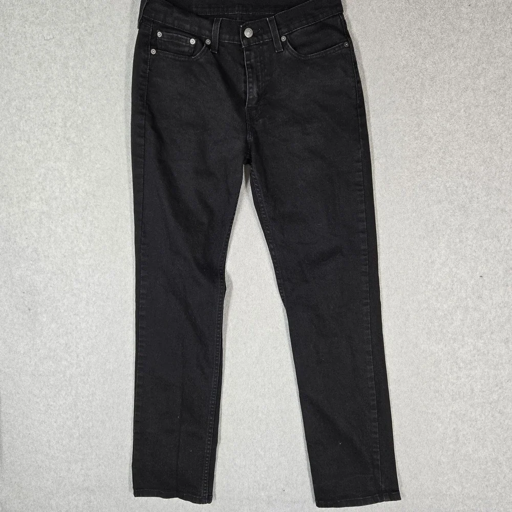 Levi's 514 Men Jeans 30X32 Black Denim Straight Low Rise 30